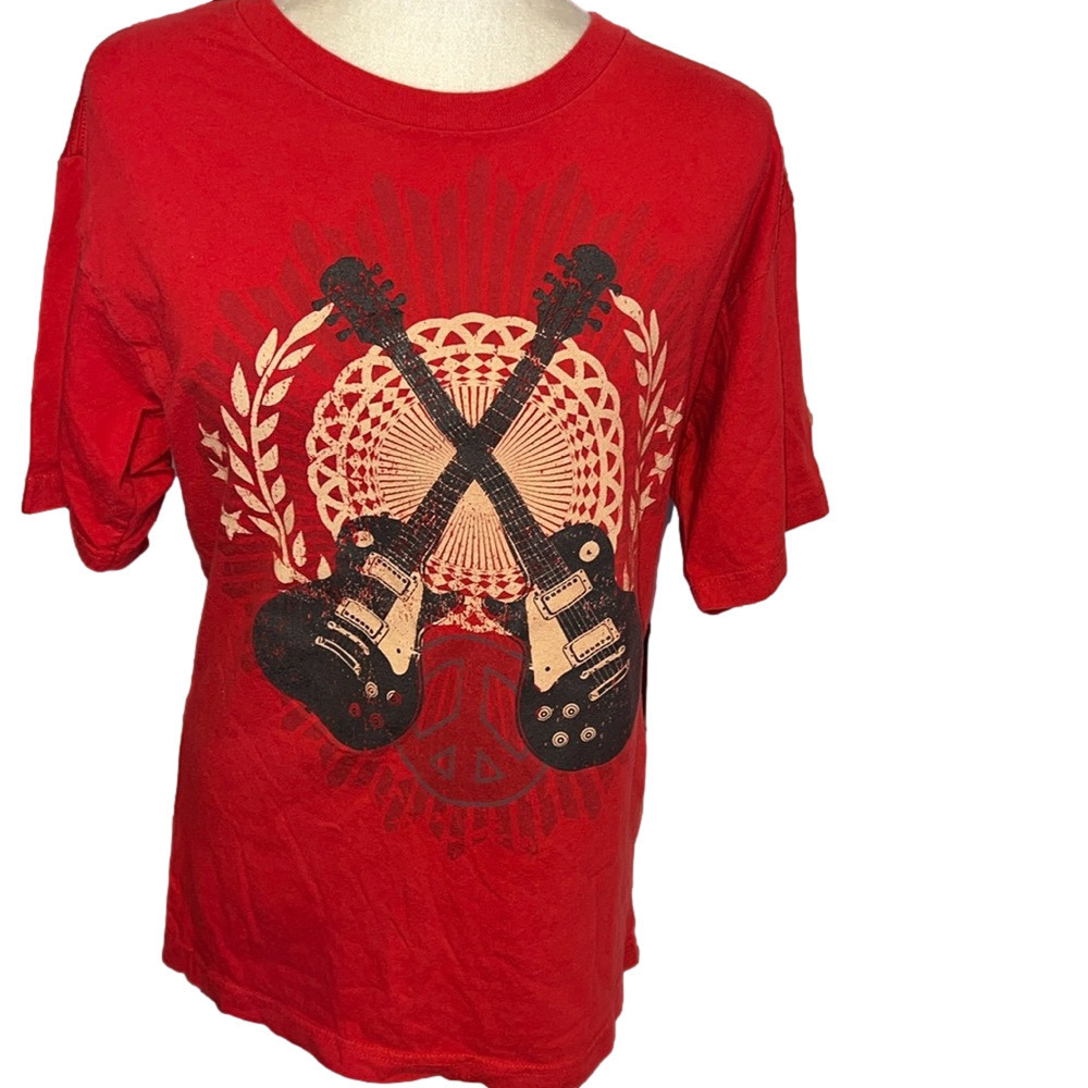 Atonement Double Guitars Peace Sign Xl